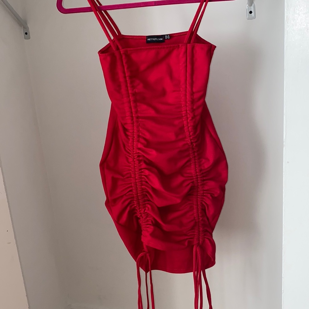 Mini red dress